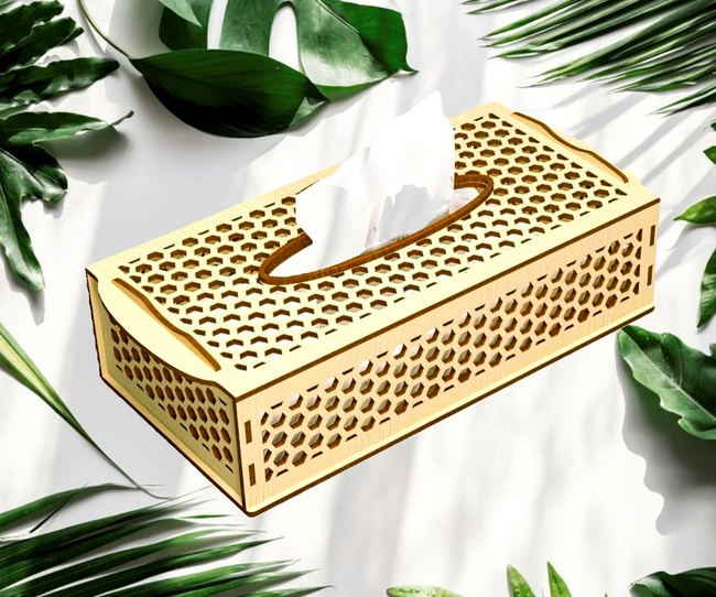 Tissue box E0025288 file cdr and dxf free vector download for laser cut