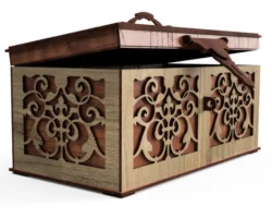 Treasure chest E0025292 file cdr and dxf free vector download for laser cut
