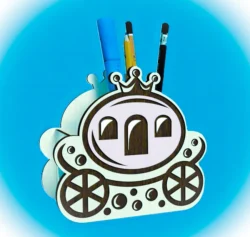 Wagon pencil holder E0025237 file cdr and dxf free vector download for laser cut